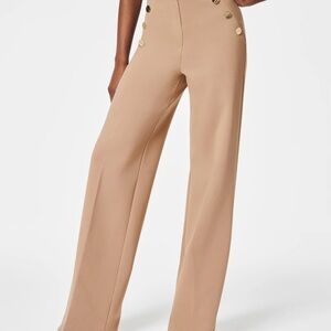 Tan High-Waisted Women's Pants